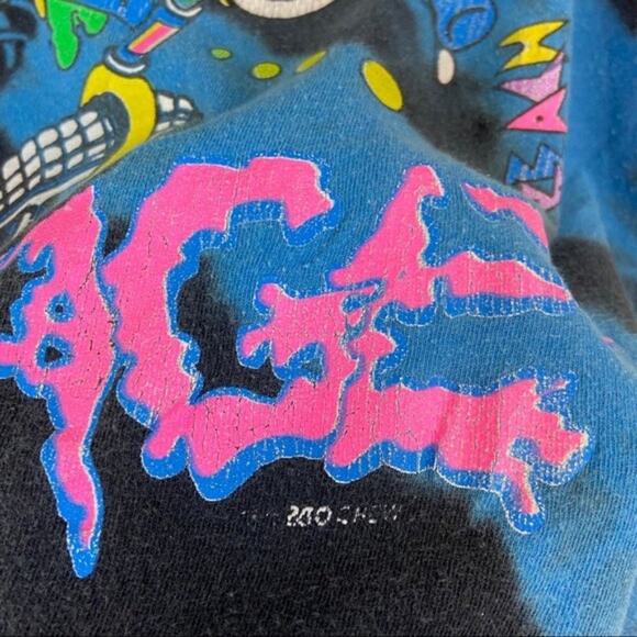 BMX Biker Street Savage Single Stitch T-Shirt S Retro Tie Dye Vintage Funky - Picture 2 of 14